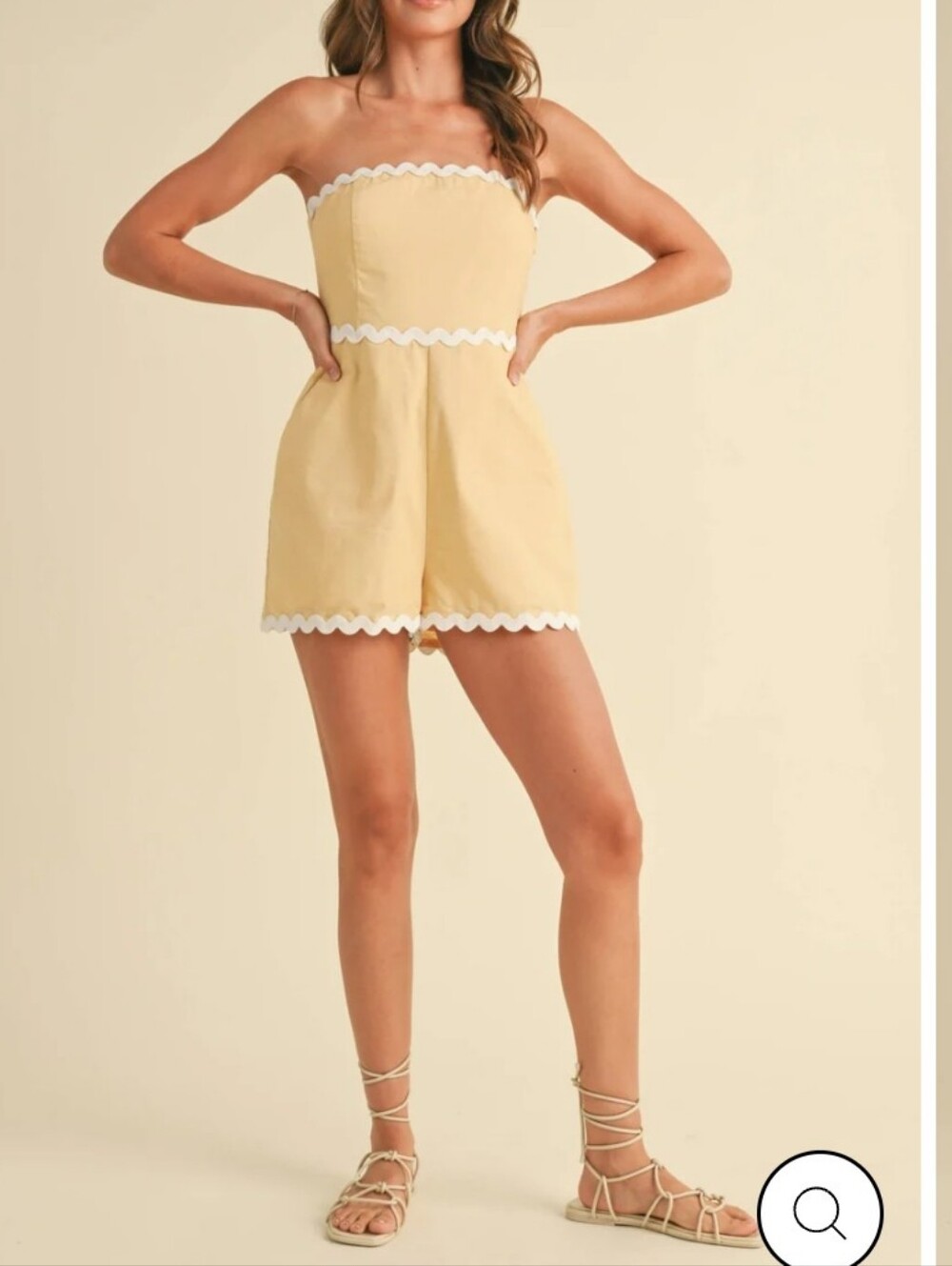 Klesis Romper Womens Medium Summer Playsuit Strapless NWT